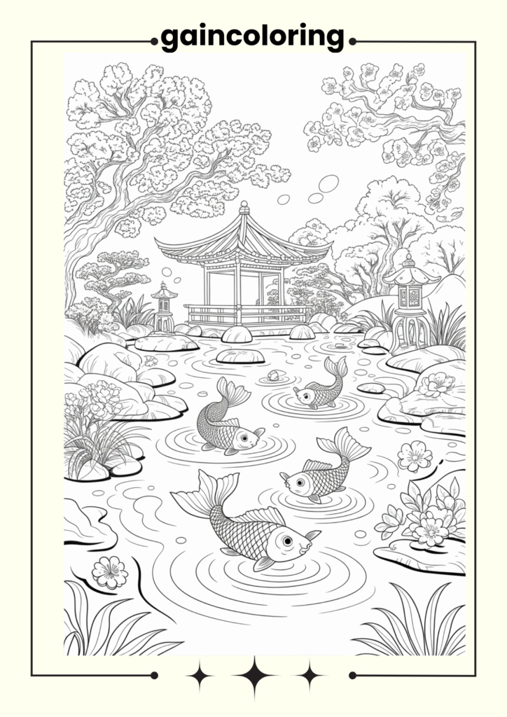Zen-style Japanese garden