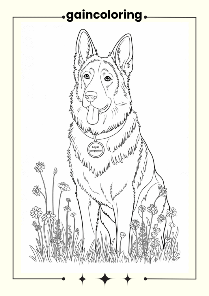 A majestic German Shepherd