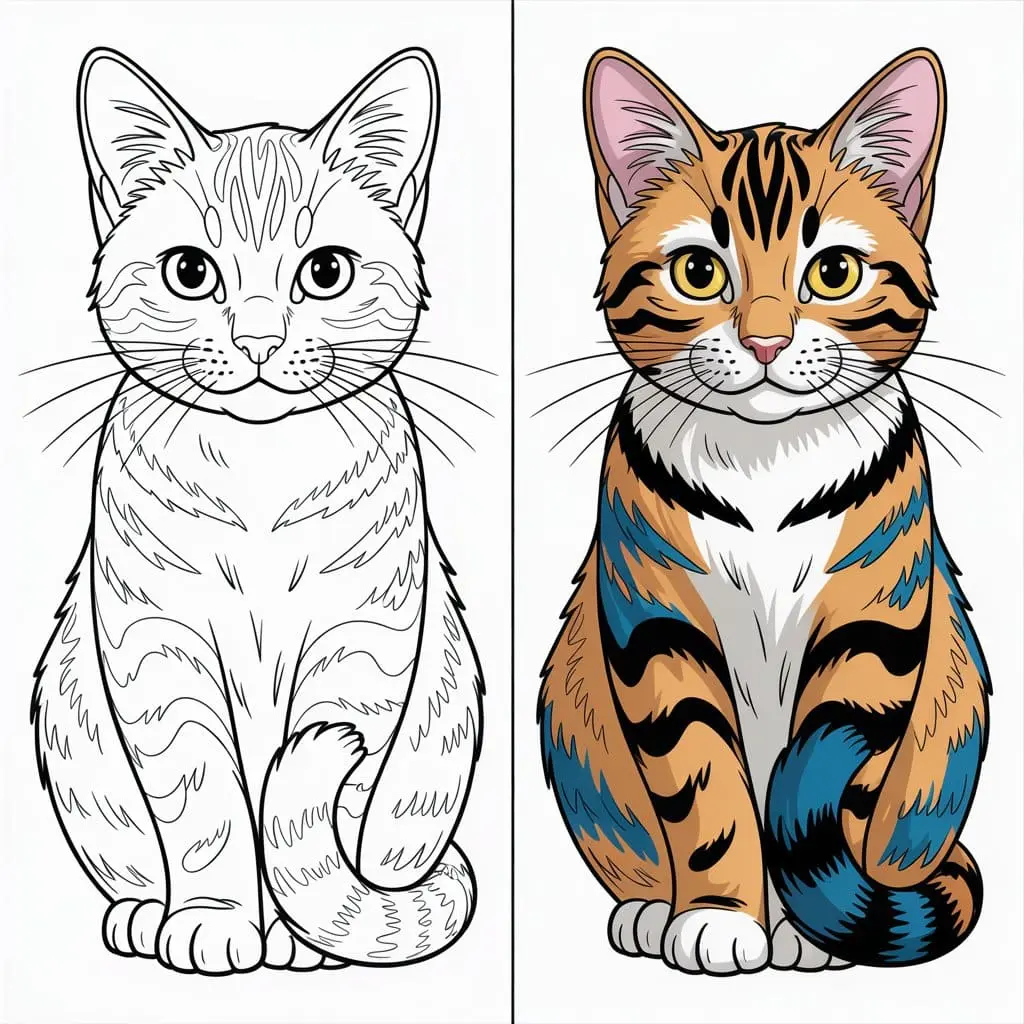 Cat Coloring Pages