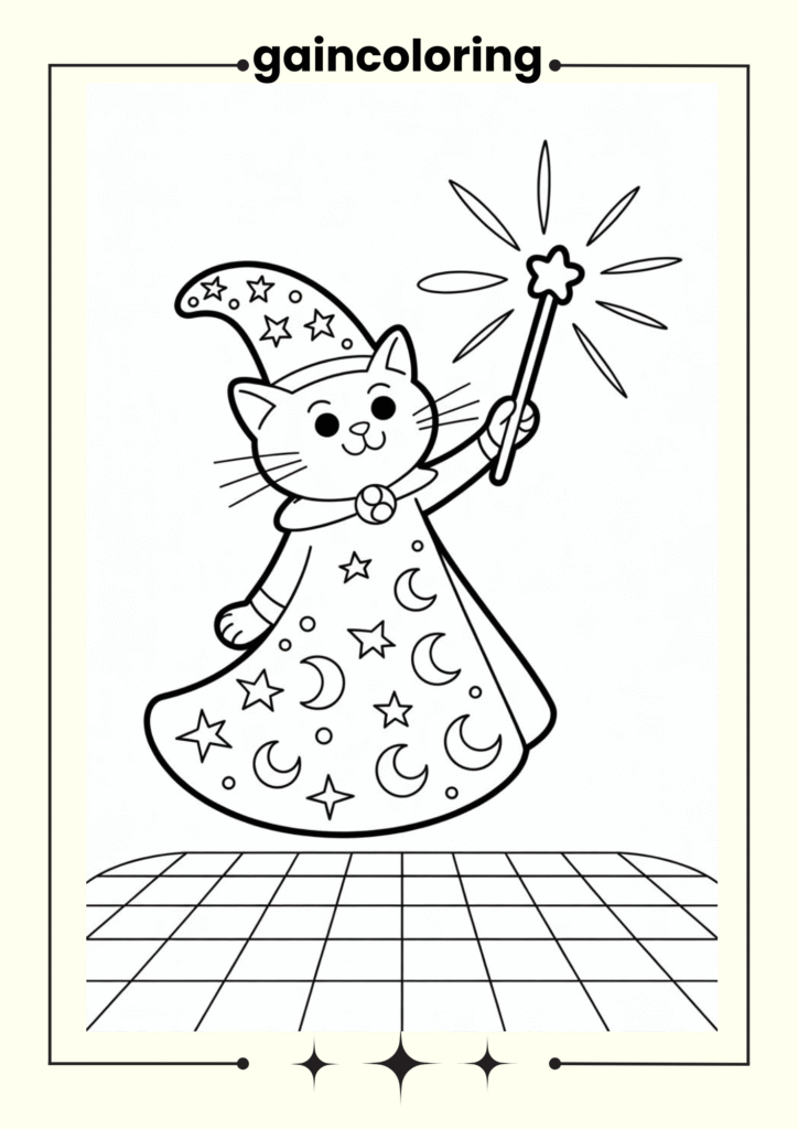 Christmas Cat with Tree