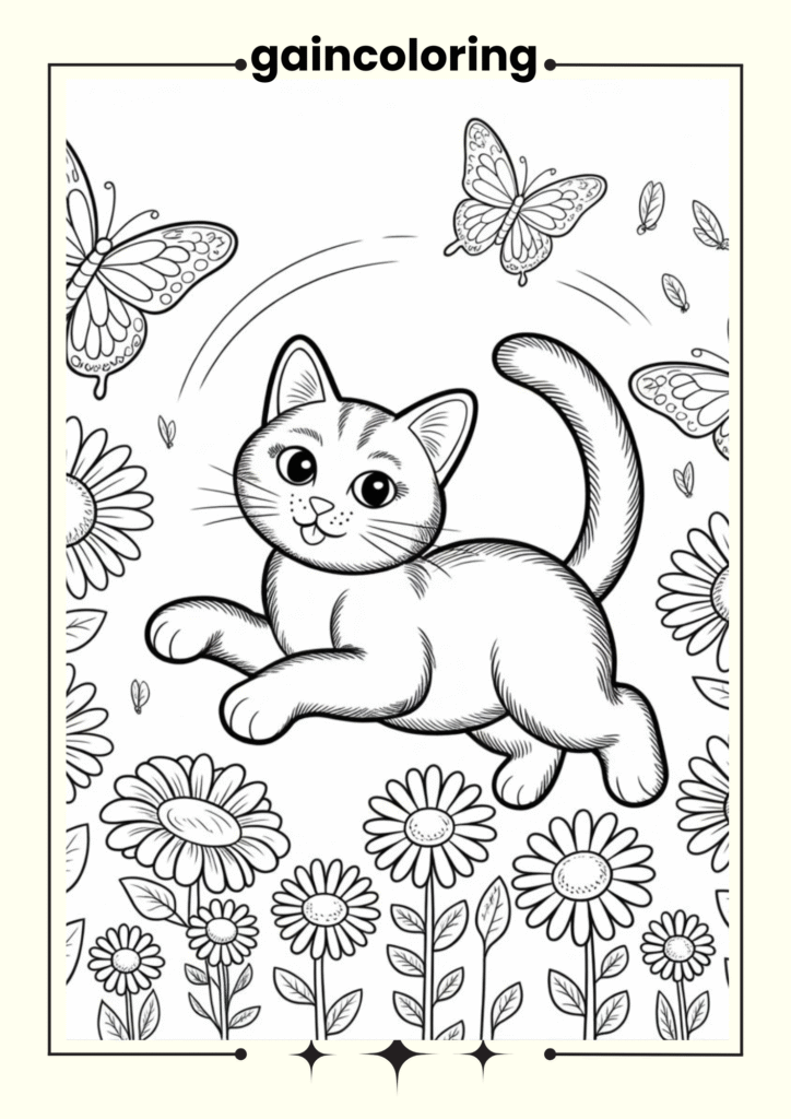 Kitten in the Garden
