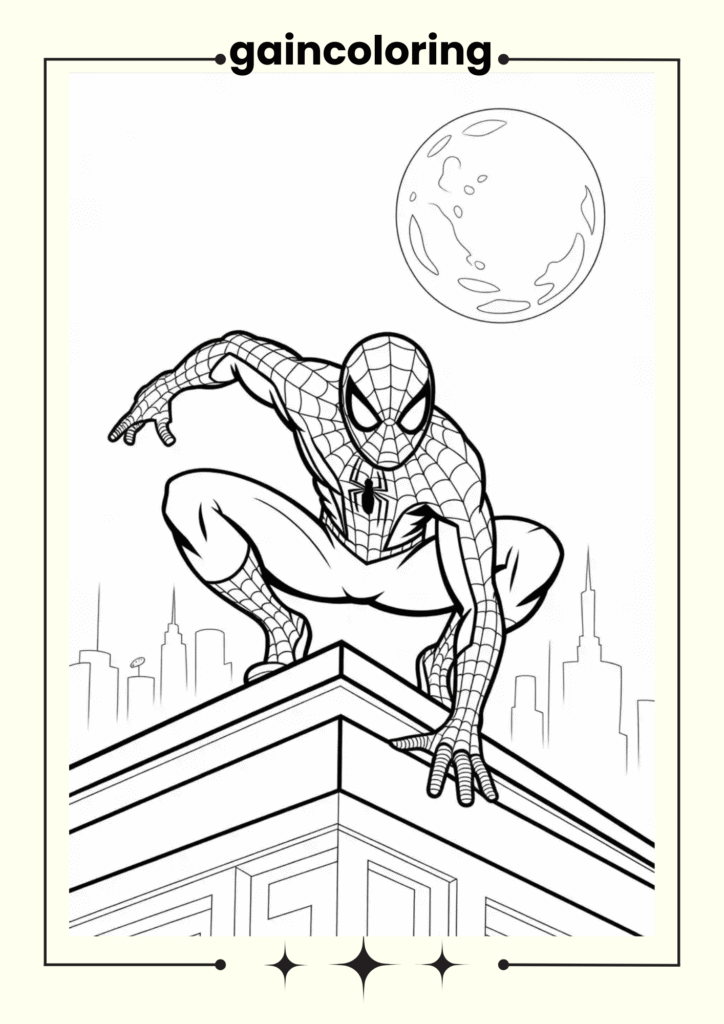 Spider-Man battling the Green