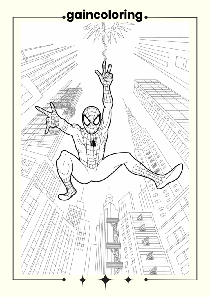 Spider-Man crouching