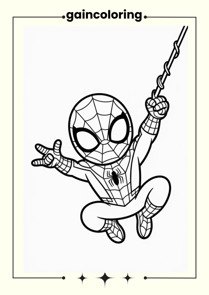 Spider-Man jumping out