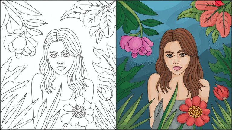 Adult Nature Coloring Pages