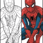 Spider-Man coloring pages comparison