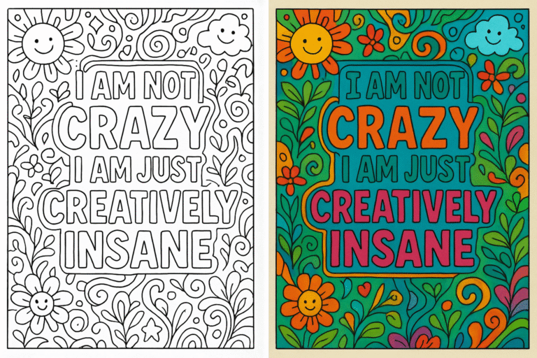 Adult Coloring Pages with Funny
