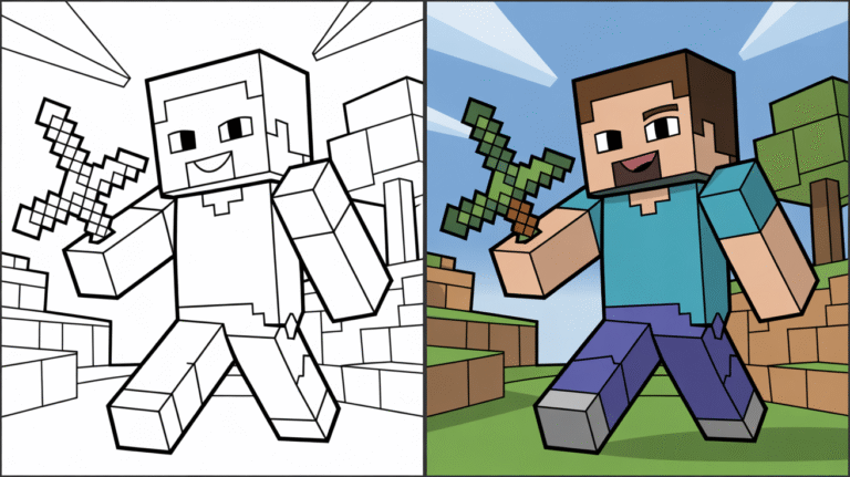 Minecraft Coloring Pages