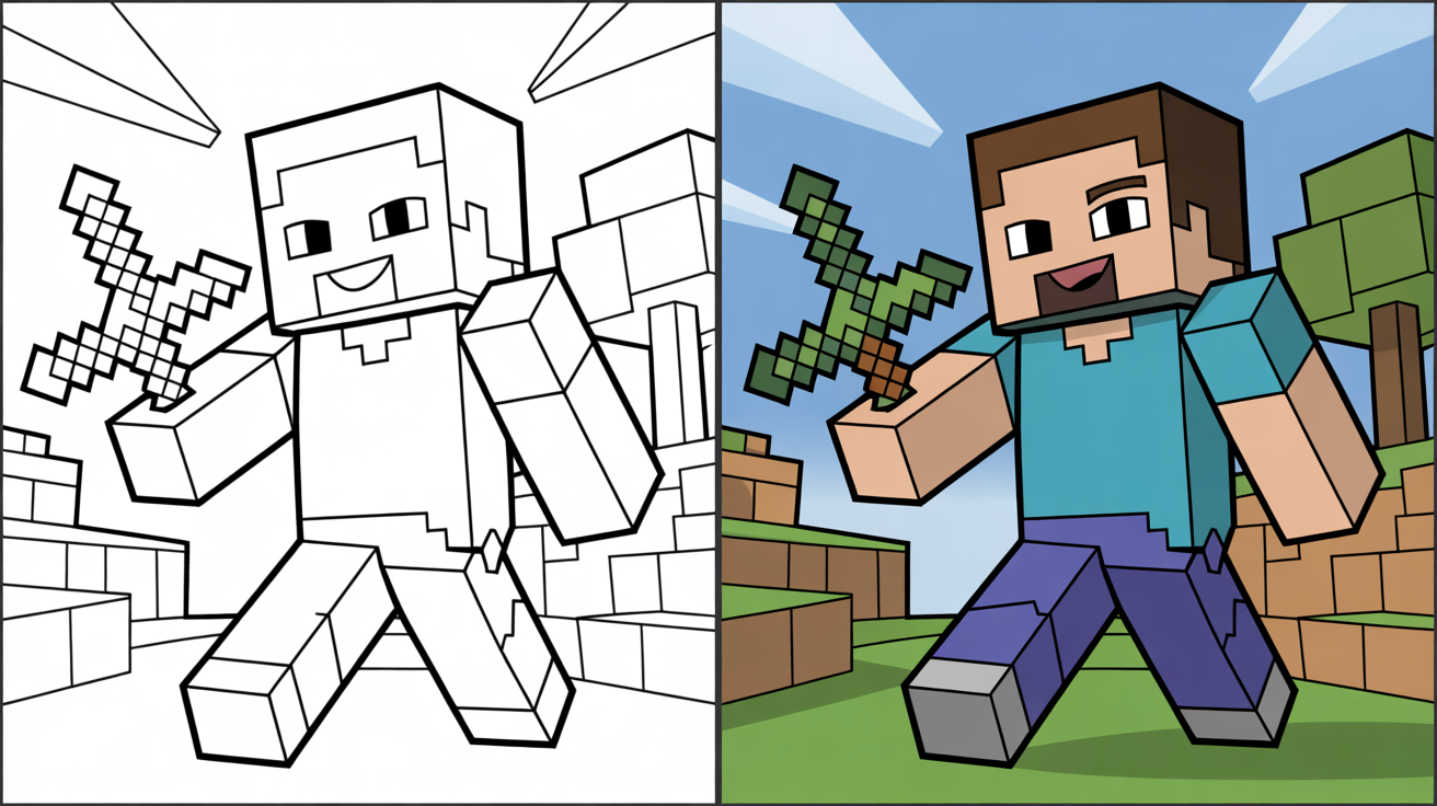 Minecraft Coloring Pages
