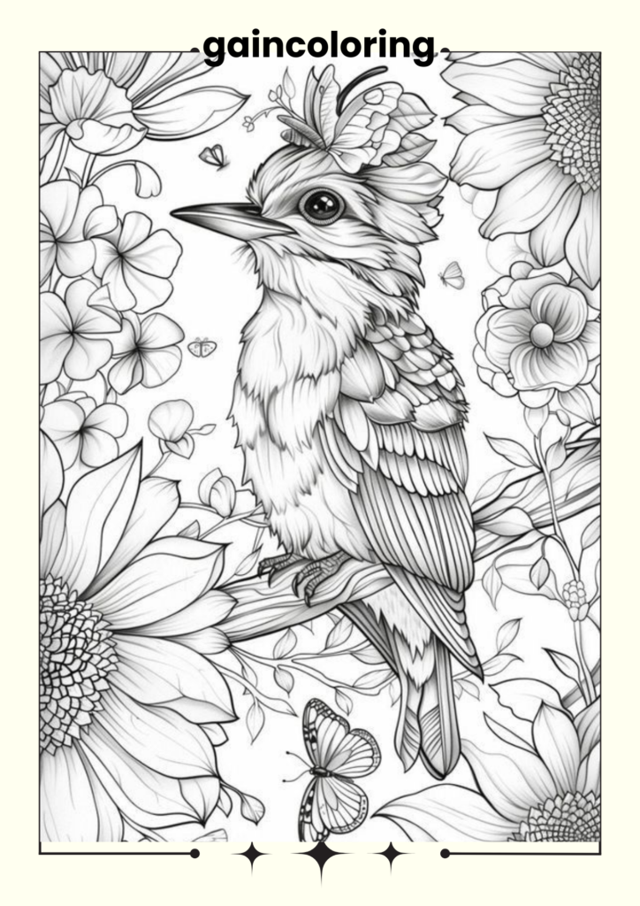 Bird coloring pages
