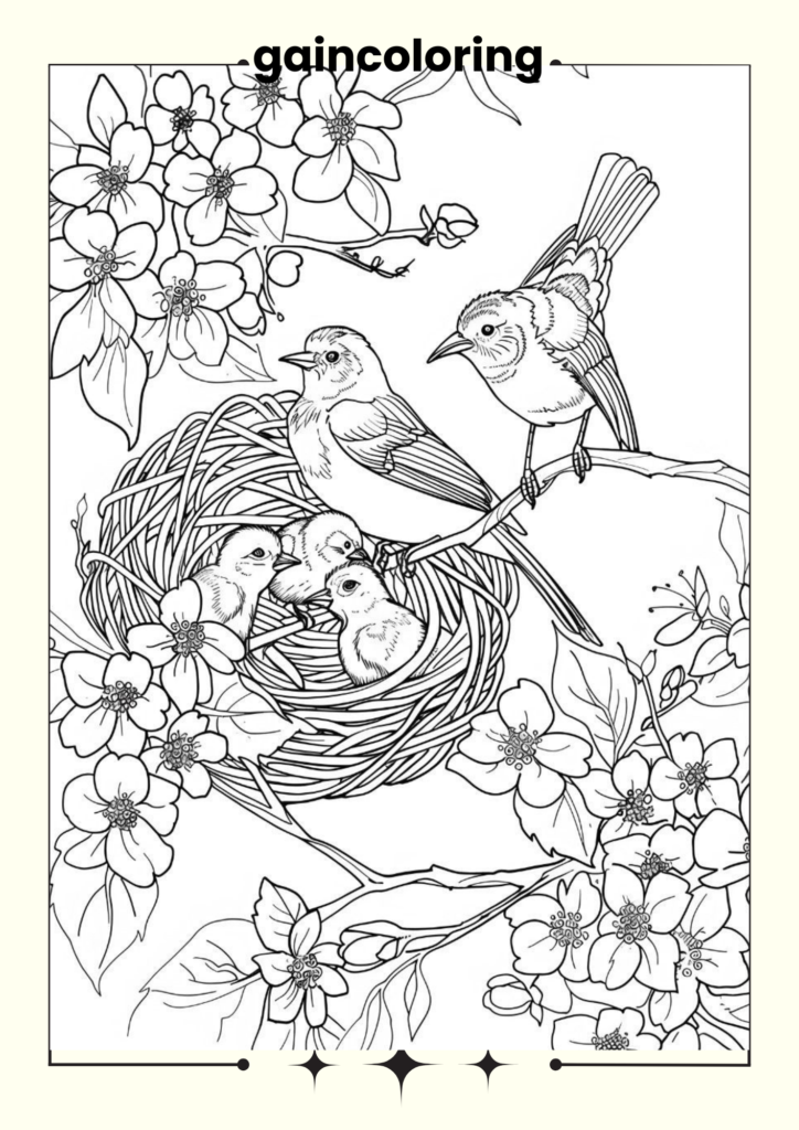 bird coloring pages
