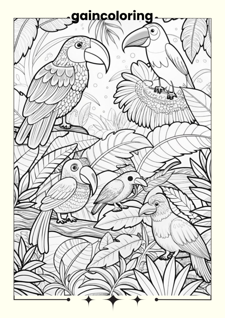 Birds Coloring Pages