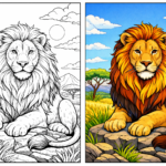 lion coloring pages