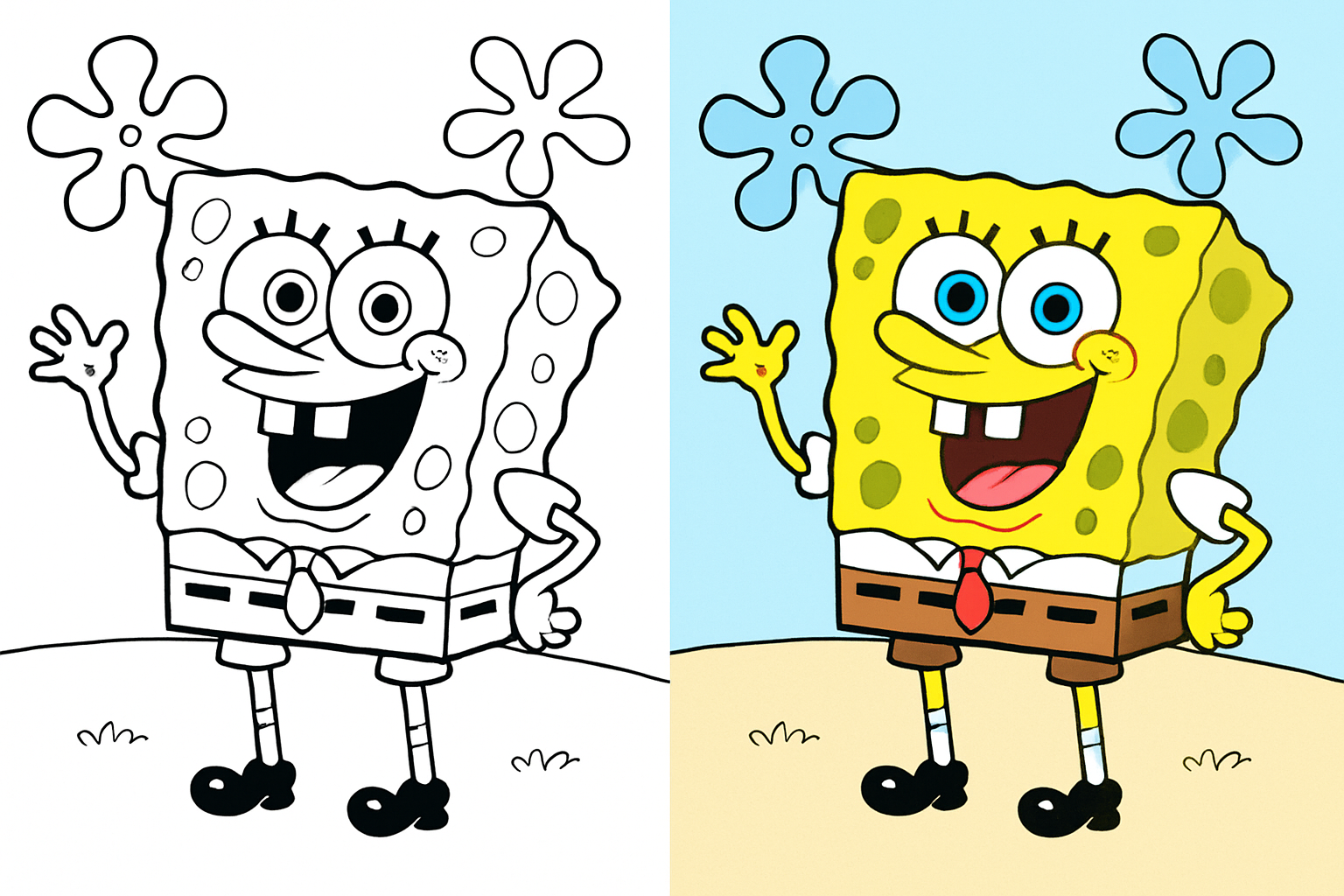 spongbob coloring pages